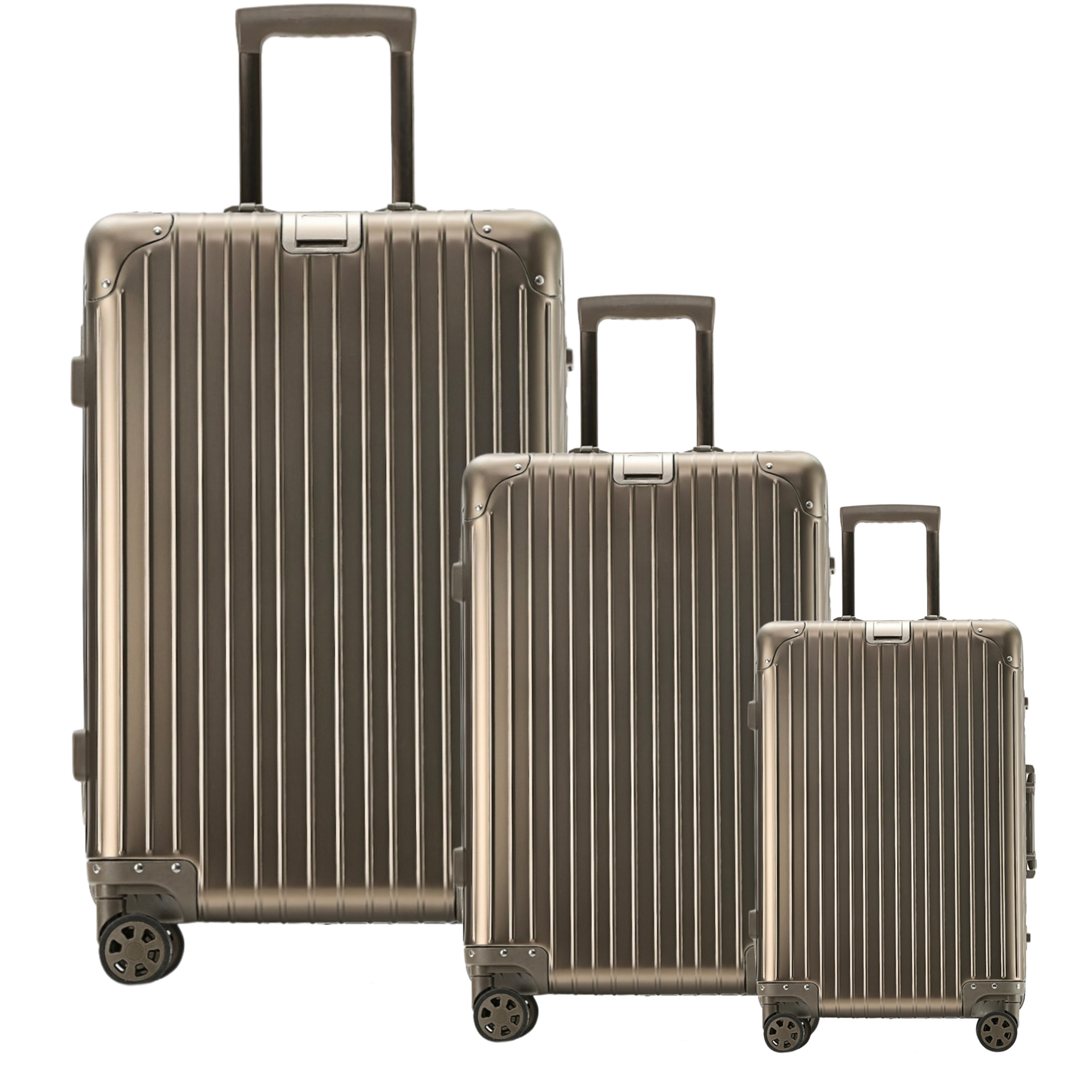 XAVI ALUMINIUM - GUNMETAL TRAVEL SET