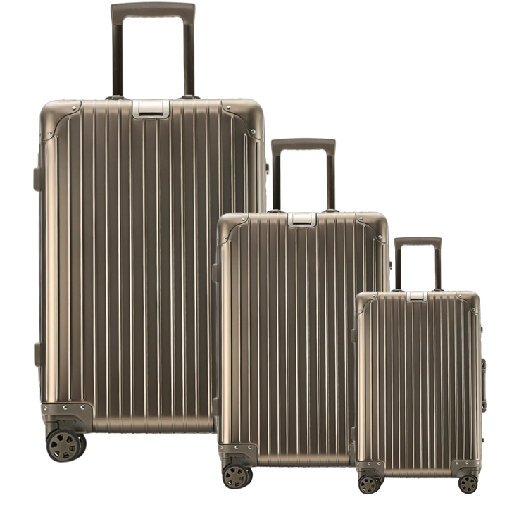 XAVI ALUMINIUM - GUNMETAL TRAVEL SET