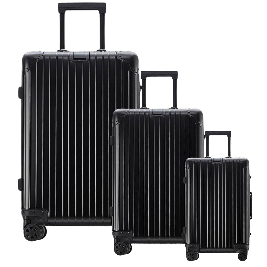 XAVI ALUMINIUM - BLACK TRAVEL SET