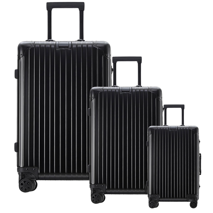 XAVI ALUMINIUM - BLACK TRAVEL SET